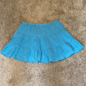 American Eagle Outfitters-NWT-Blue Mini Skirt-Fully Lined-Adjustable-Size Large